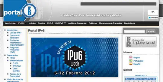 Calentando motores de IPv6
