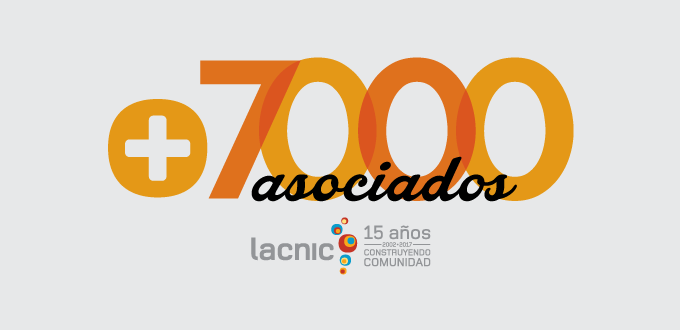 LACNIC superó los 7.000 asociados