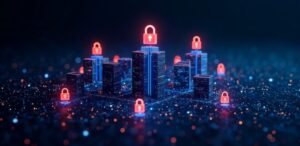 Red de Internet protegida que representa la seguridad del enrutamiento mediante RPKI