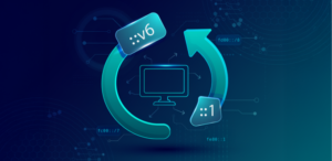 Ilustración conceptual del funcionamiento de una dirección loopback en IPv6 (::1)